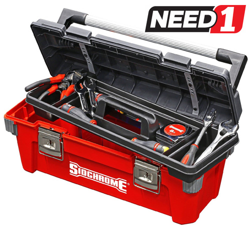 Pro Tool Box 500mm with Removable tray and Aluminium Handle