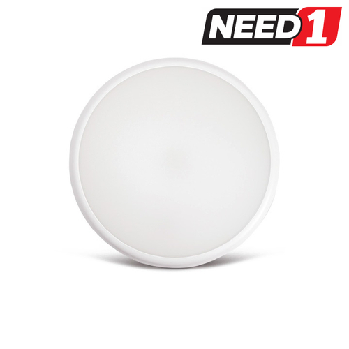 16W LED Dimming Oyster Ceiling Light with Microwave Sensor – IP65 - 6000K