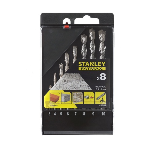 8pc SFM Masonry Drill Bit Set
