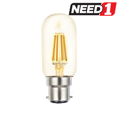 LED Filament T45 8W B22 3000k Warm White Globe Bulb