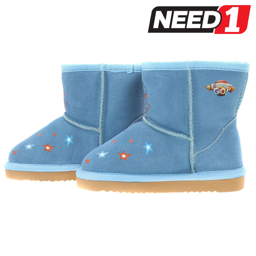 Kids Ugg Boots, Hoot Hoot Go Light Blue