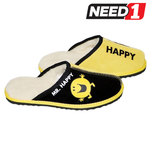 Unisex Scuff Slippers, Mr. Happy