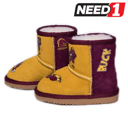 Kids NRL Ugg Boots, Brisbane Broncos