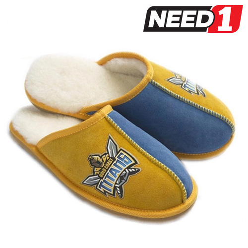 Unisex NRL Scuff Slippers, Gold Coast Titans