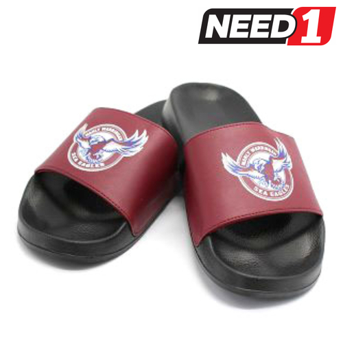 Unisex NRL Slides, Manly Sea Eagles