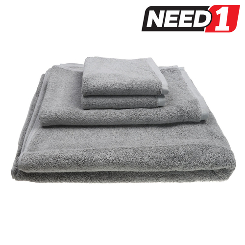 Made in Australia 4 Piece Bath Towel Set, Grey