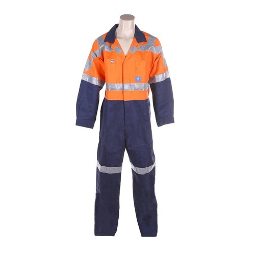 Men's 2 Tone Hi-Vis Drill Combination Overalls