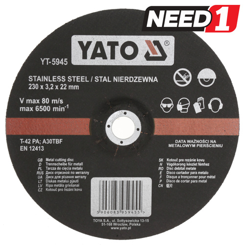 10 x Stainless Steel Metal Cutting Discs