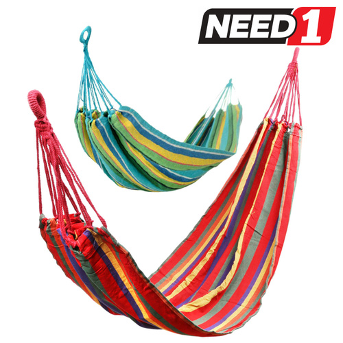 Heavy Cotton Hammock - Available in Blue or Red