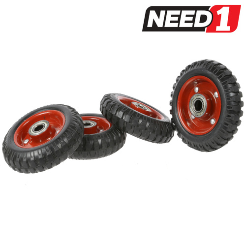 4 x Solid Rubber Wheels