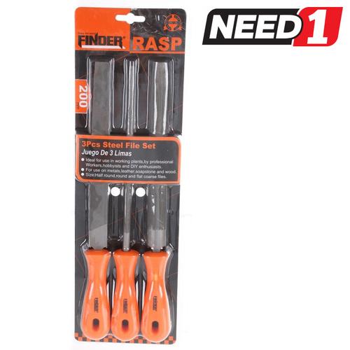 3pc Steel File Set