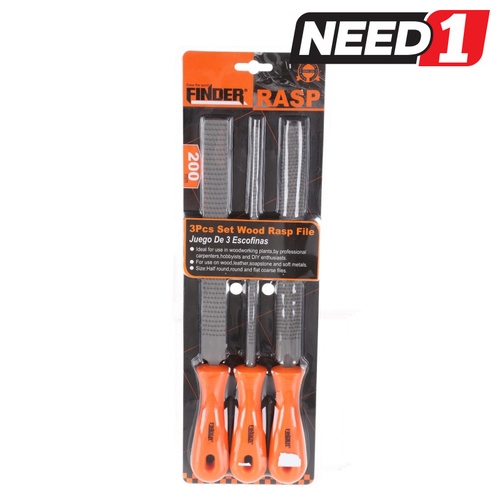 3pc Wood Rasp File Set
