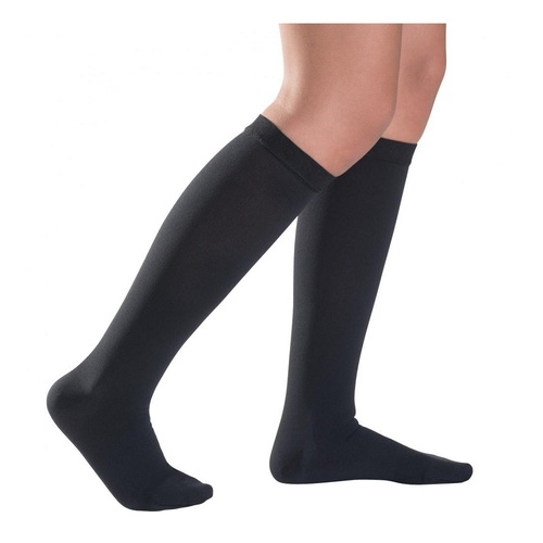 Unisex Cotton Class 3 Closed Toe Calf Compression Socks